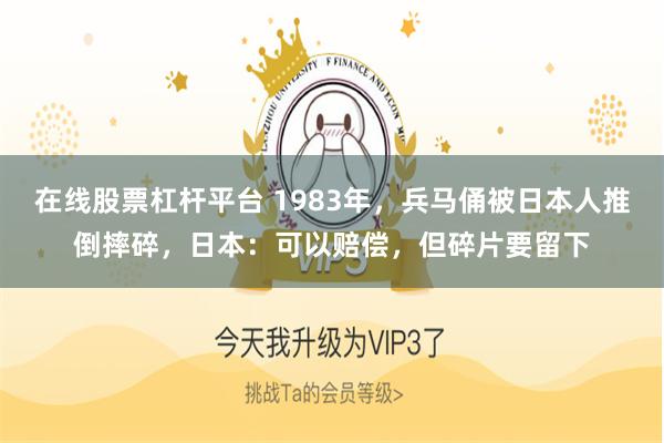 在线股票杠杆平台 1983年，兵马俑被日本人推倒摔碎，日本：可以赔偿，但碎片要留下